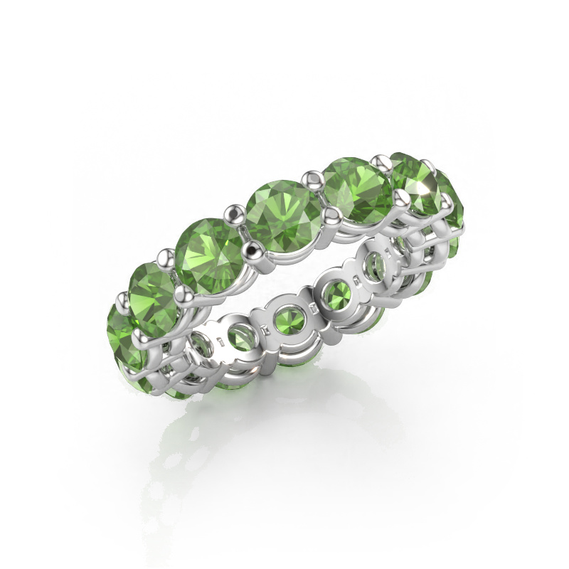 Immagine di Anello componibile Michelle full 4.7 950 platino Tormalina verde 4.7 mm