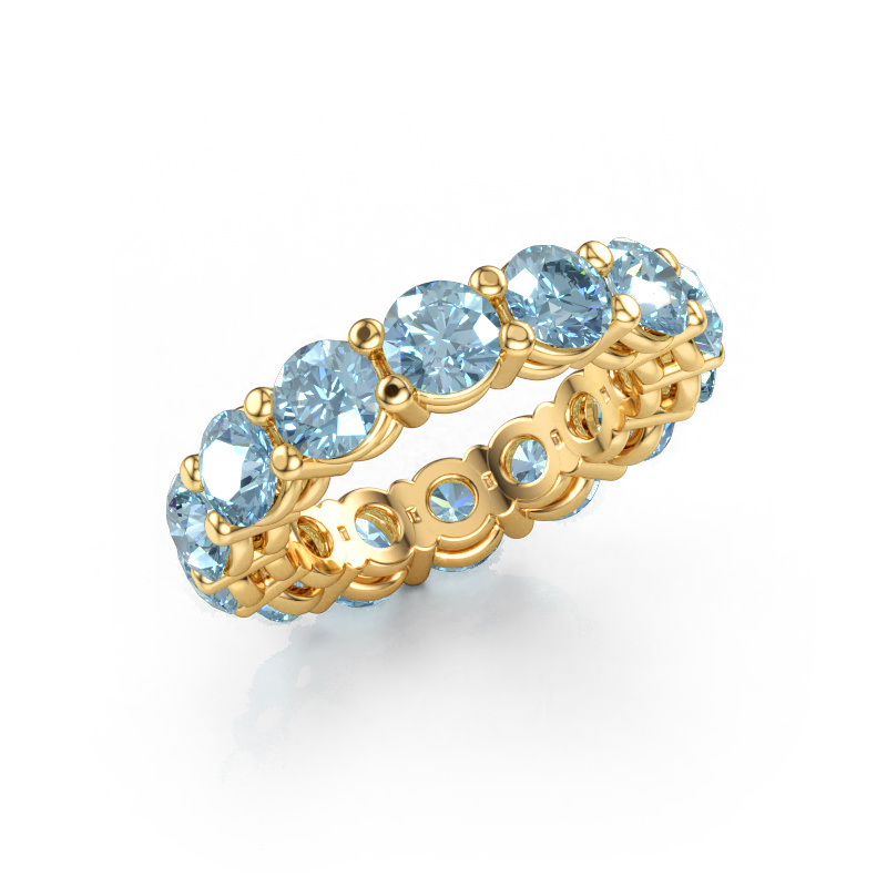 Immagine di Anello componibile Michelle full 4.7 585 oro Diamante lab grown blu 4.7 mm