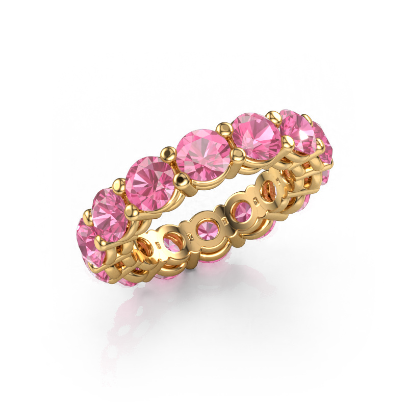 Afbeelding van Aanschuifring Michelle full 4.7 585 goud Roze saffier 4.7 mm