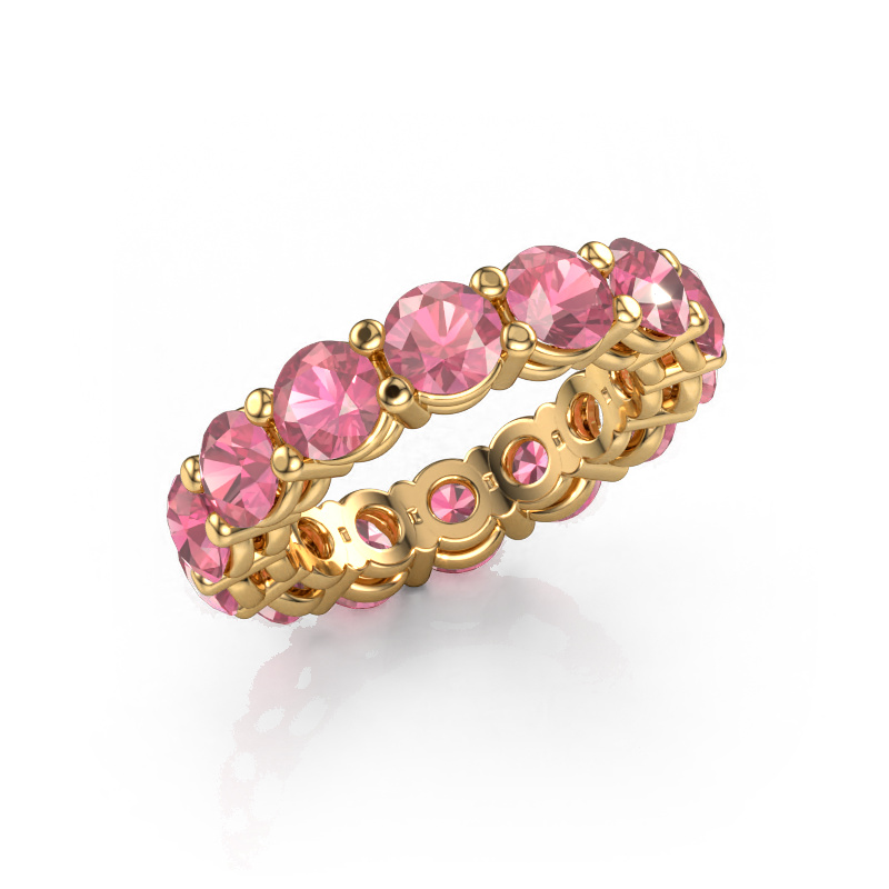 Image of Stackable ring Michelle full 4.7 585 gold Tourmaline pink 4.7 mm