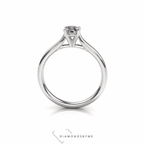 Afbeelding van Verlovingsring Mignon rnd 1 925 zilver Diamant 0.40 crt