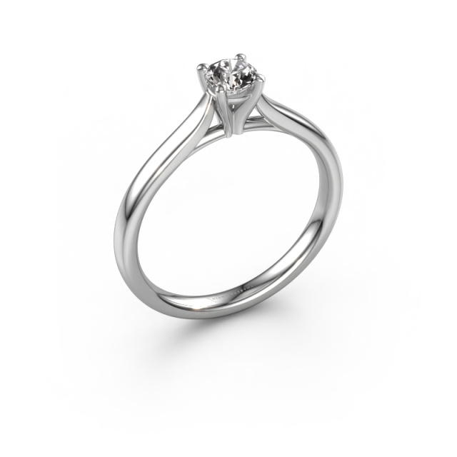 Afbeelding van Verlovingsring Mignon rnd 1 585 witgoud Diamant 0.30 crt