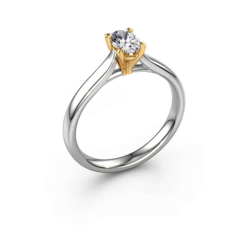 Bild von Verlobungsring Mignon OVL 1 585 Weißgold Diamant 0.40 crt