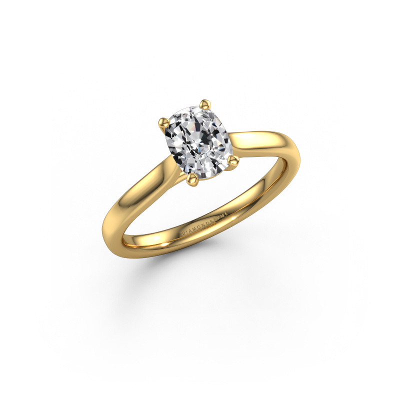 Image de Bague de fiançailles Mignon CSH 1 585 or jaune Diamant synthétique 1.00 crt