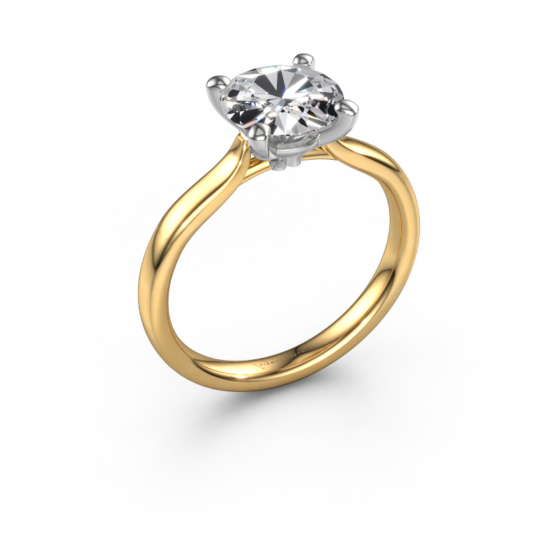Image of Engagement ring Mignon RND 1 585 gold Lab grown diamond 2.00 crt