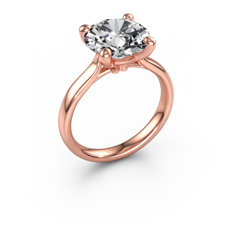 Immagine di Anello di fidanzamento Mignon RND 1 585 oro rosa Diamante 4.00 crt