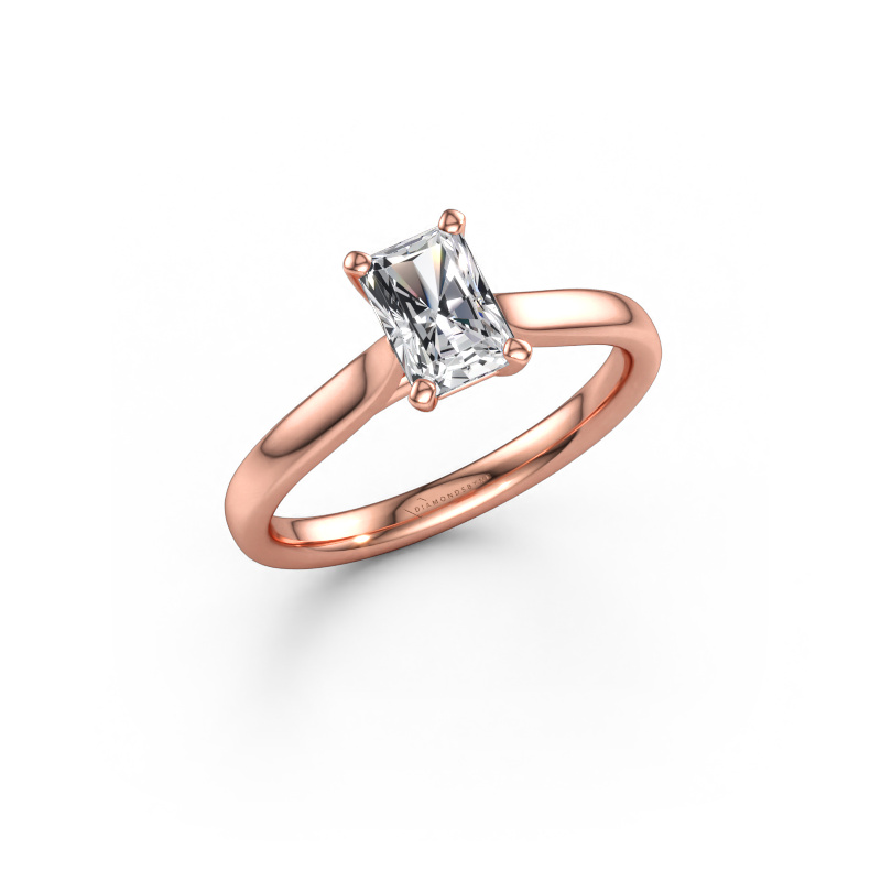 Bild av Förlovningsring Mignon RAD 1 585 roséguld Labbodlad diamant 0.75 crt