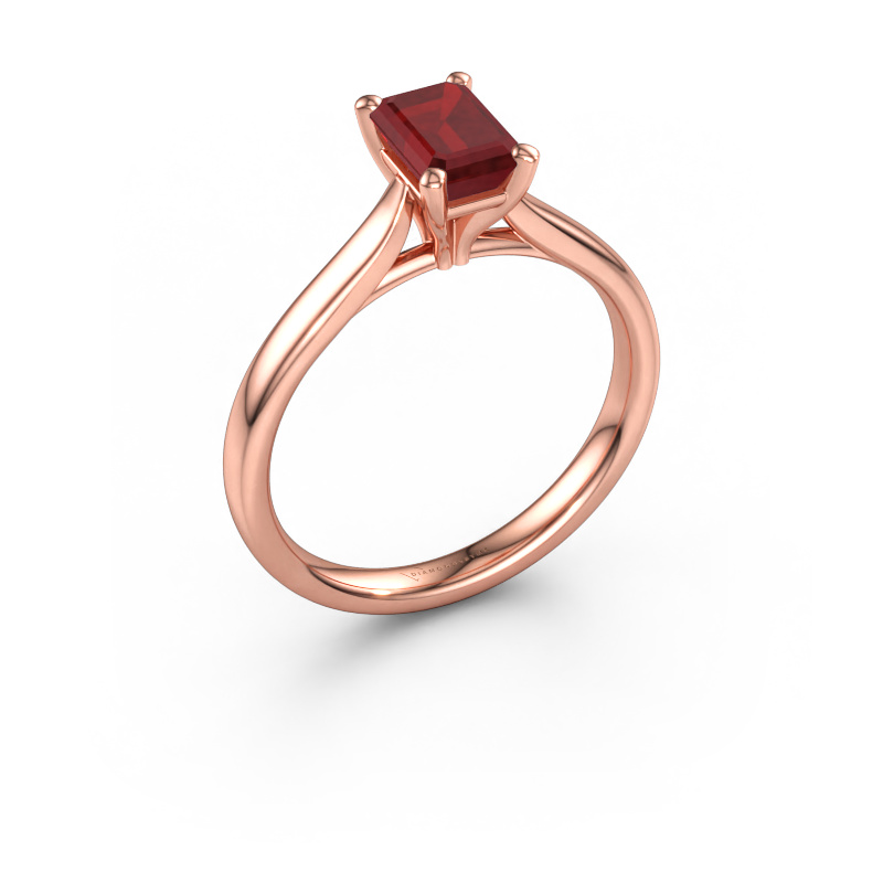 Bild av Förlovningsring Mignon EME 1 585 roséguld Rubin 6.5x4.5 mm