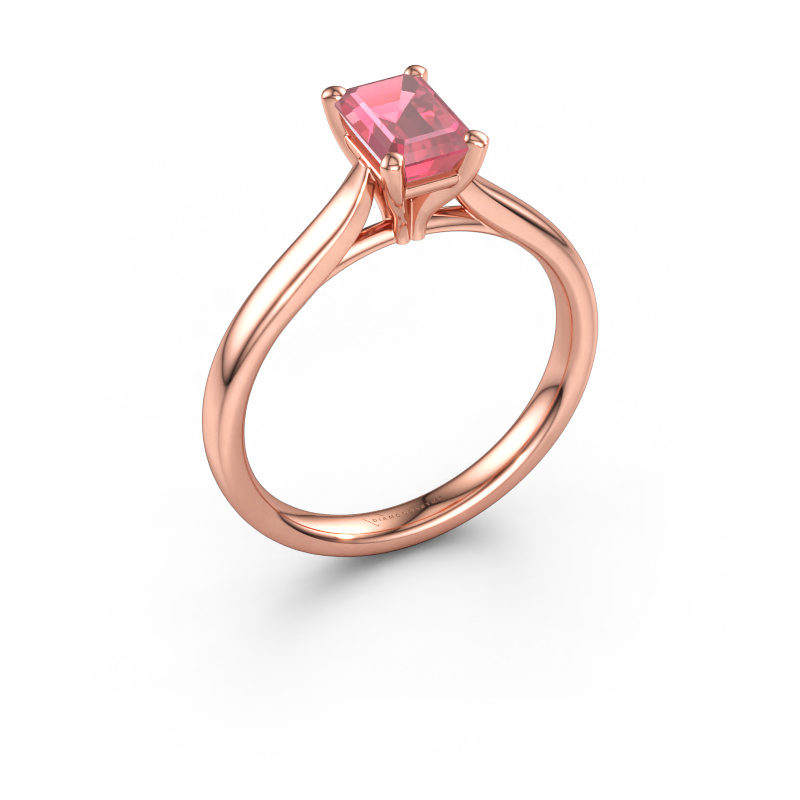 Bild av Förlovningsring Mignon EME 1 585 roséguld Rosa turmalin 6.5x4.5 mm