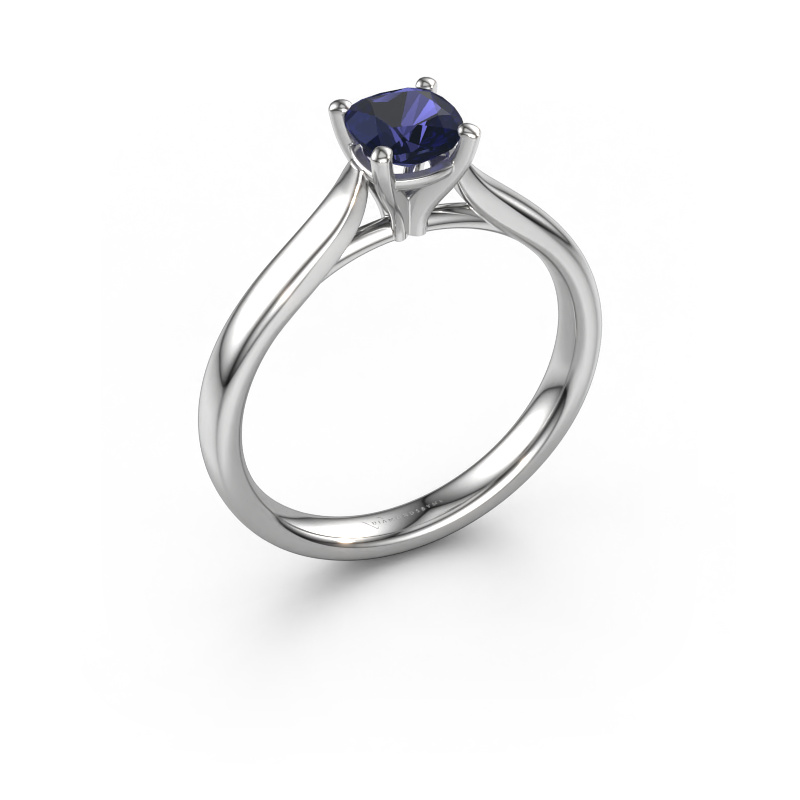 Image of Engagement ring Mignon cus 1 950 platinum Sapphire 5 mm