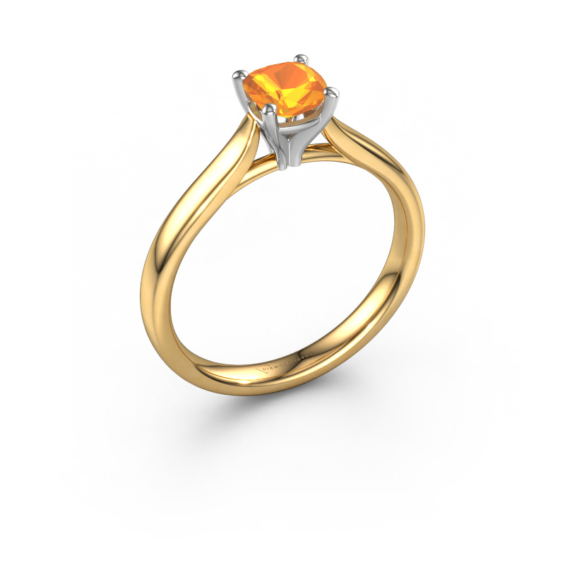 Image of Engagement ring Mignon cus 1 585 gold Citrin 5 mm