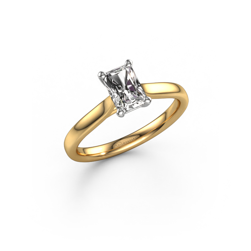 Image of Engagement ring Mignon rad 1 585 gold Lab grown diamond 0.75 crt