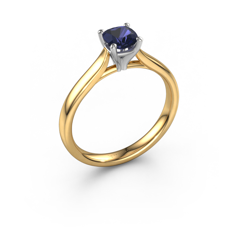 Image of Engagement ring Mignon cus 1 585 gold Sapphire 5 mm