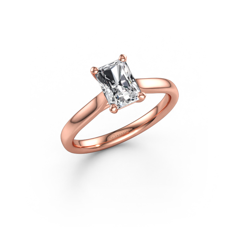 Immagine di Anello di fidanzamento Mignon RAD 1 585 oro rosa Diamante 1.00 crt