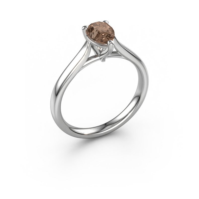 Image of Engagement ring Mignon per 1 950 platinum Brown diamond 0.65 crt