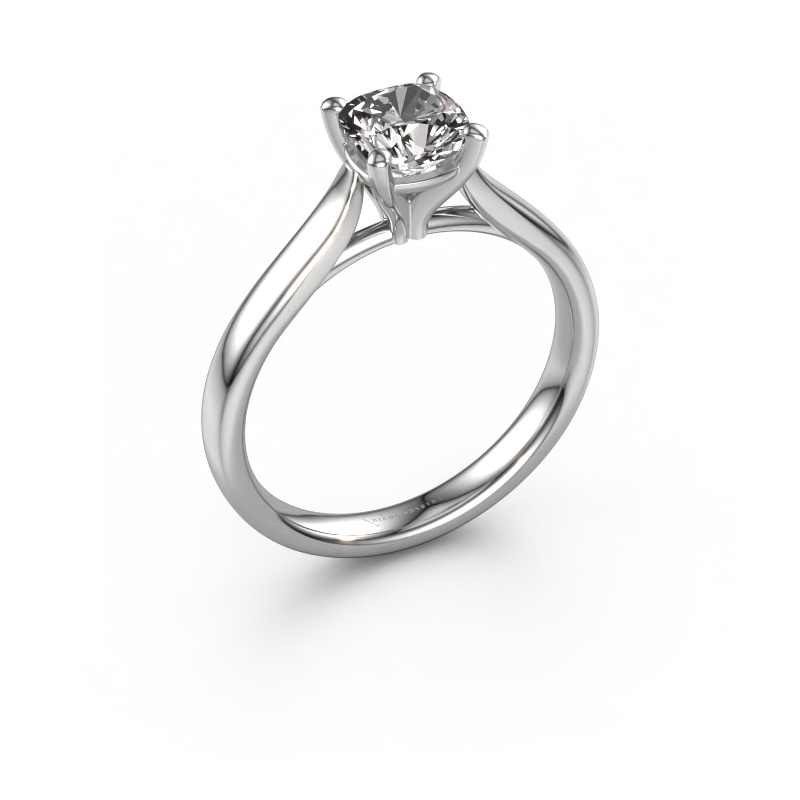 Image of Engagement ring Mignon cus 1 585 white gold Diamond 1.00 crt
