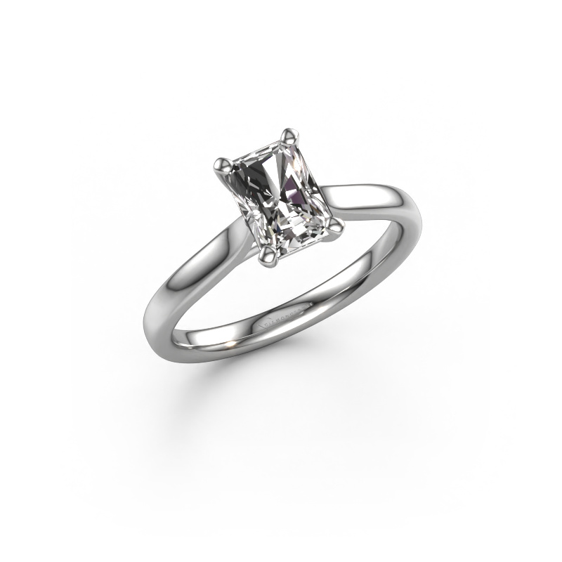 Afbeelding van Verlovingsring Mignon rad 1 585 witgoud Diamant 1.00 crt