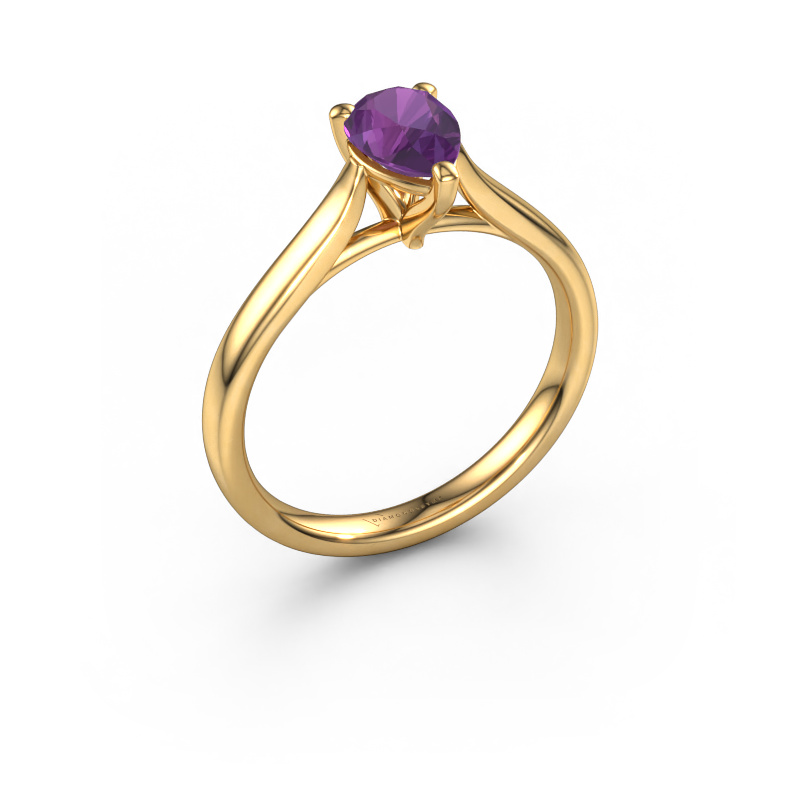 Bild von Verlobungsring Mignon per 1 585 Gold Amethyst 7x5 mm