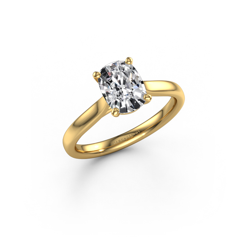 Image de Bague de fiançailles Mignon CSH 1 585 or jaune Diamant synthétique 1.50 crt