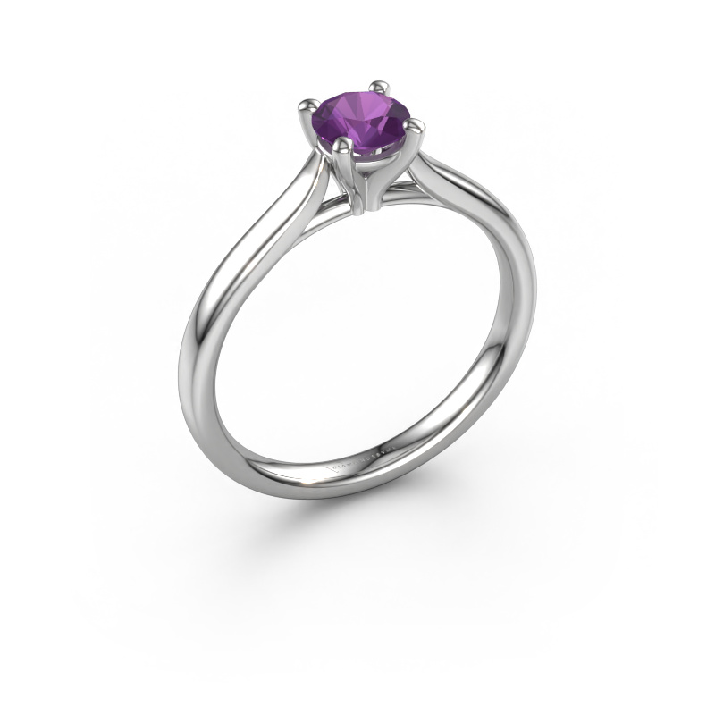 Image of Engagement ring Mignon rnd 1 950 platinum Amethyst 5 mm