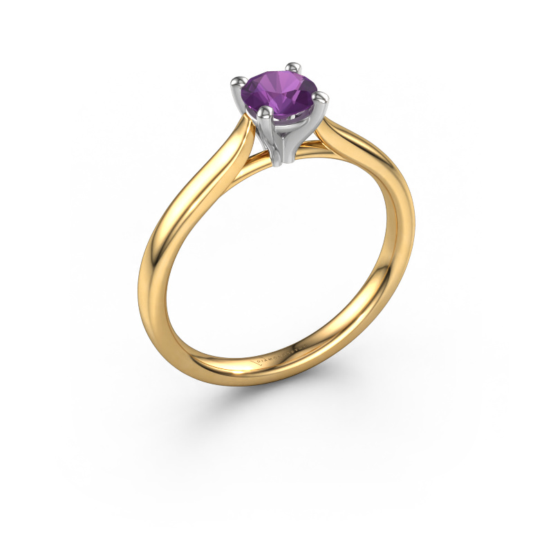 Image of Engagement ring Mignon rnd 1 585 gold Amethyst 5 mm