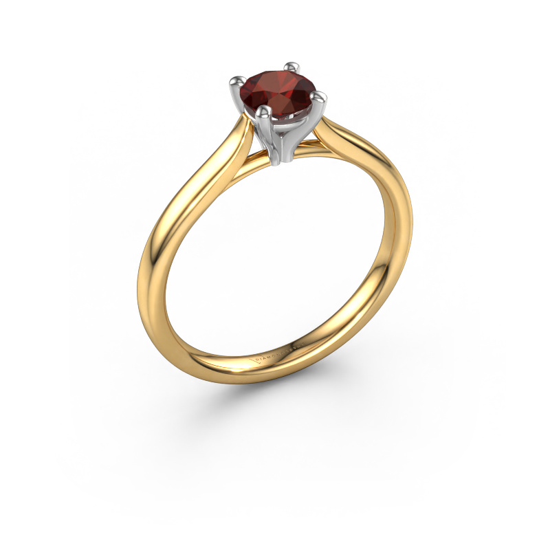 Image of Engagement ring Mignon rnd 1 585 gold Garnet 5 mm
