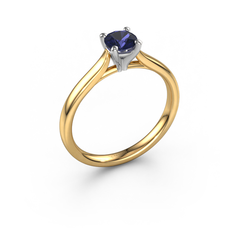 Image of Engagement ring Mignon rnd 1 585 gold Sapphire 5 mm