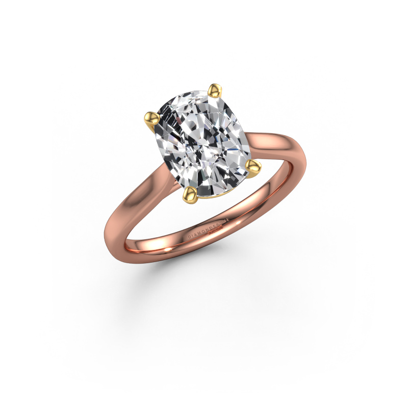 Image of Engagement ring Mignon CSH 1 585 rose gold Lab-grown diamond 2.50 crt