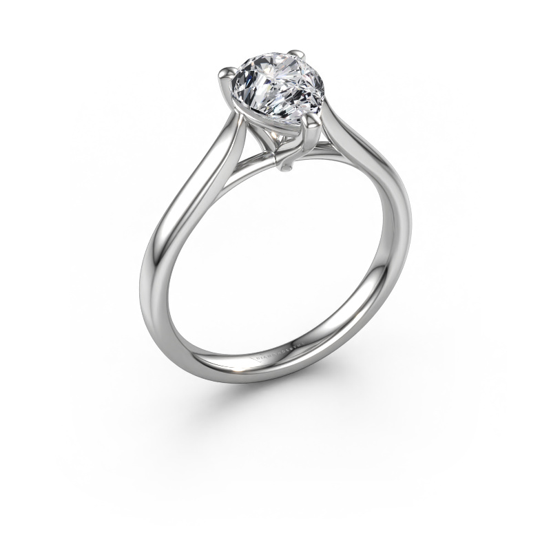 Image of Engagement ring Mignon PER 1 950 platinum Lab grown diamond 1.50 crt
