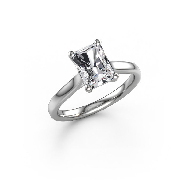 Image of Engagement ring Mignon RAD 1 585 white gold Diamond 1.75 crt