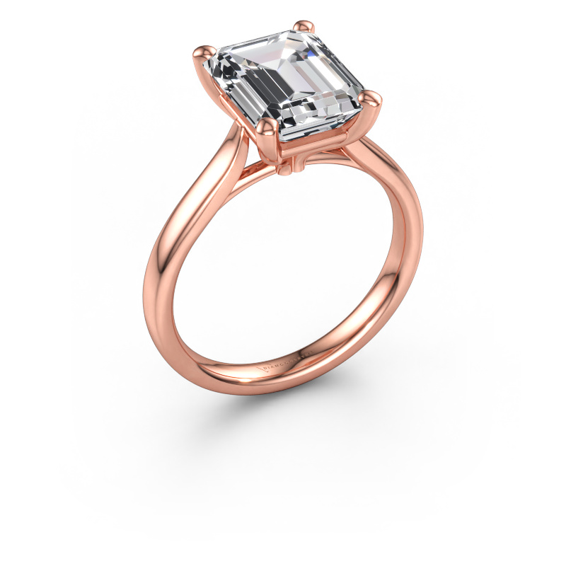 Bild av Förlovningsring Mignon EME 1 585 roséguld Labbodlad diamant 3.50 crt