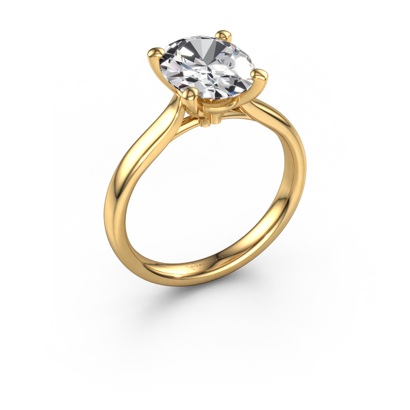 Image of Engagement ring Mignon OVL 1 585 gold Lab grown diamond 2.70 crt