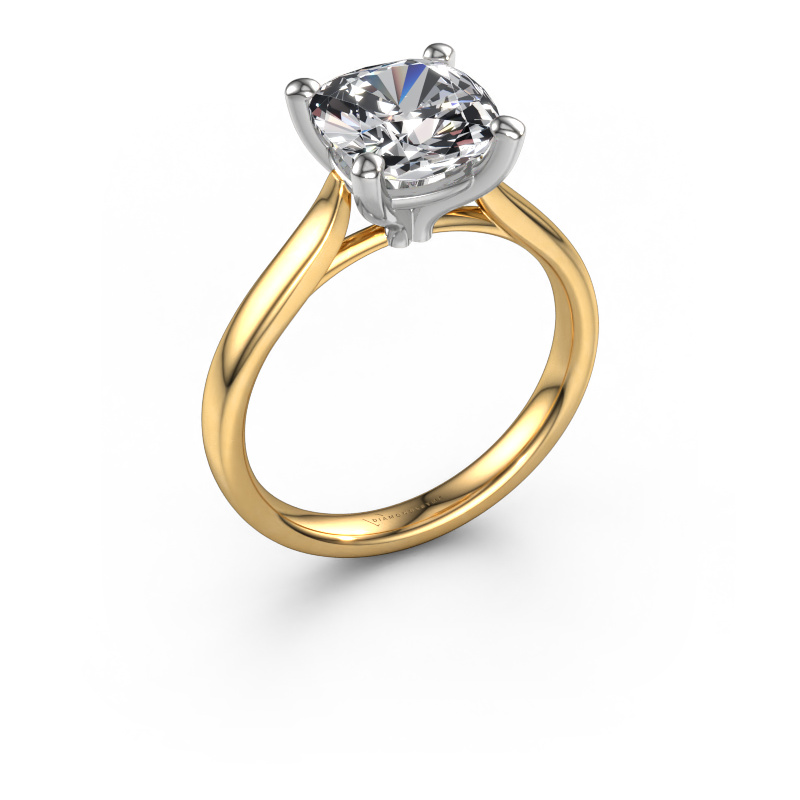 Image of Engagement ring Mignon cus 1 585 gold Lab grown diamond 2.50 crt