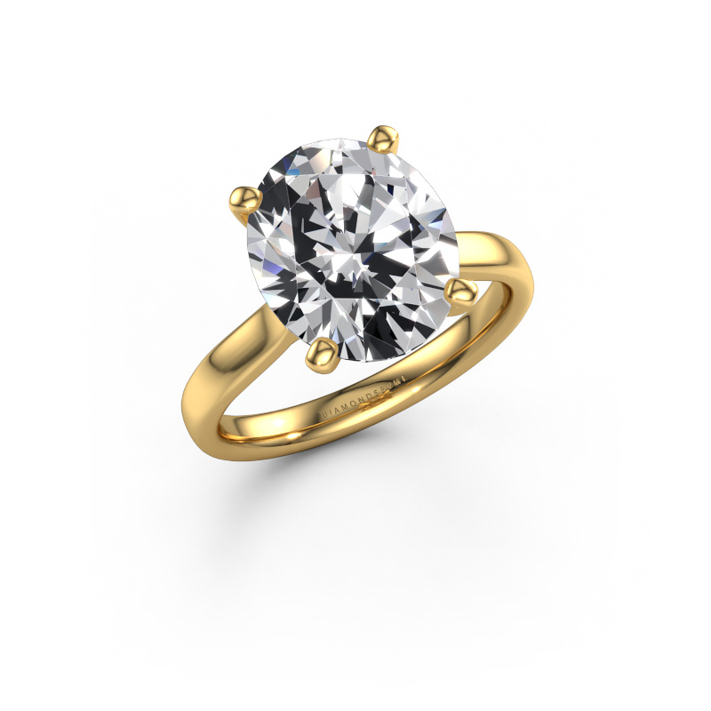 Image of Engagement ring Mignon OVL 1 585 gold Lab grown diamond 5.05 crt