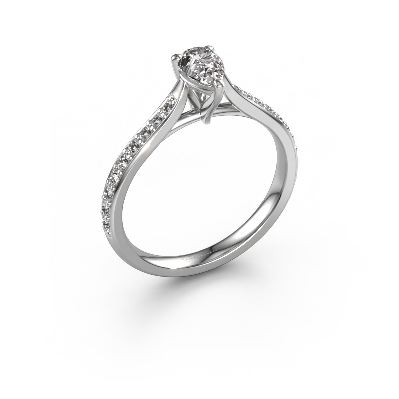 Bild von Verlobungsring Mignon per 2 950 Platin Diamant 0.689 crt
