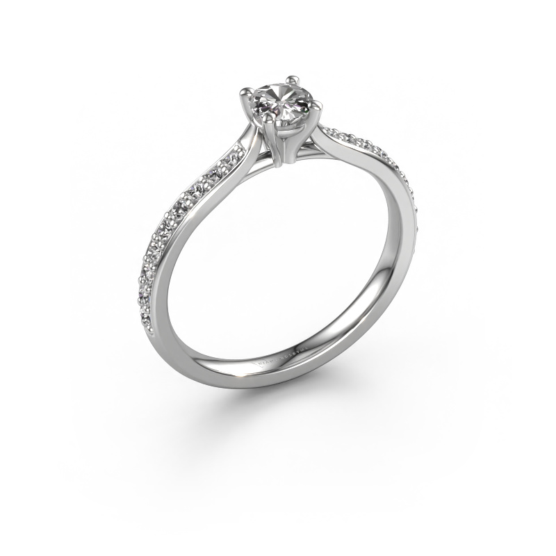 Image of Engagement ring Mignon rnd 2 950 platinum Diamond 0.539 crt