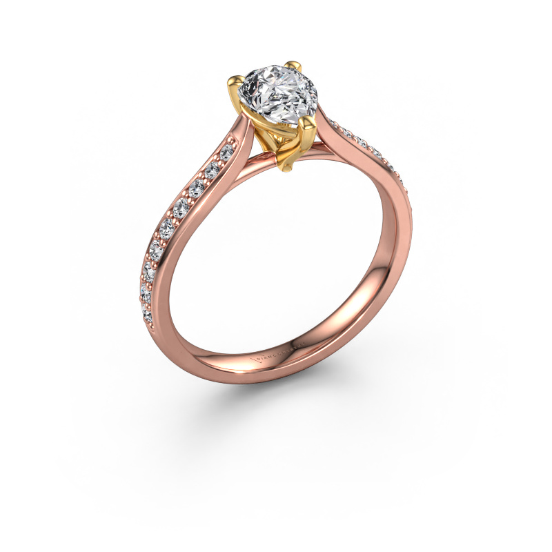 Afbeelding van Verlovingsring Mignon PER 2 585 rosé goud Diamant 0.889 crt