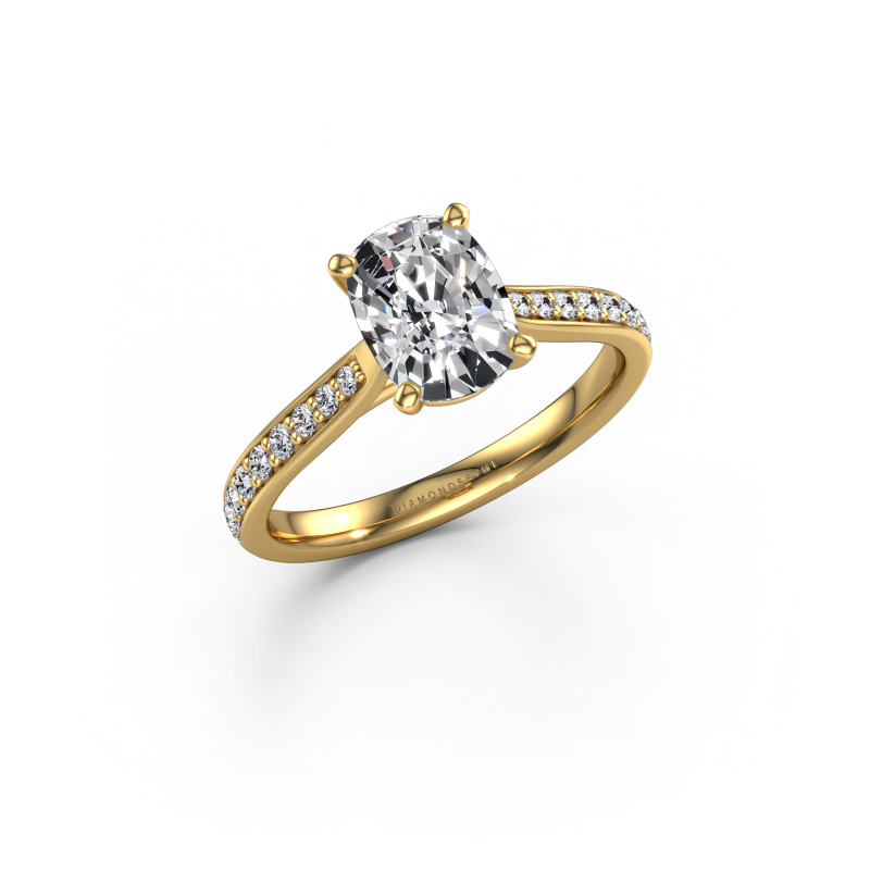 Image de Bague de fiançailles Mignon CSH 2 585 or jaune Diamant synthétique 1.739 crt