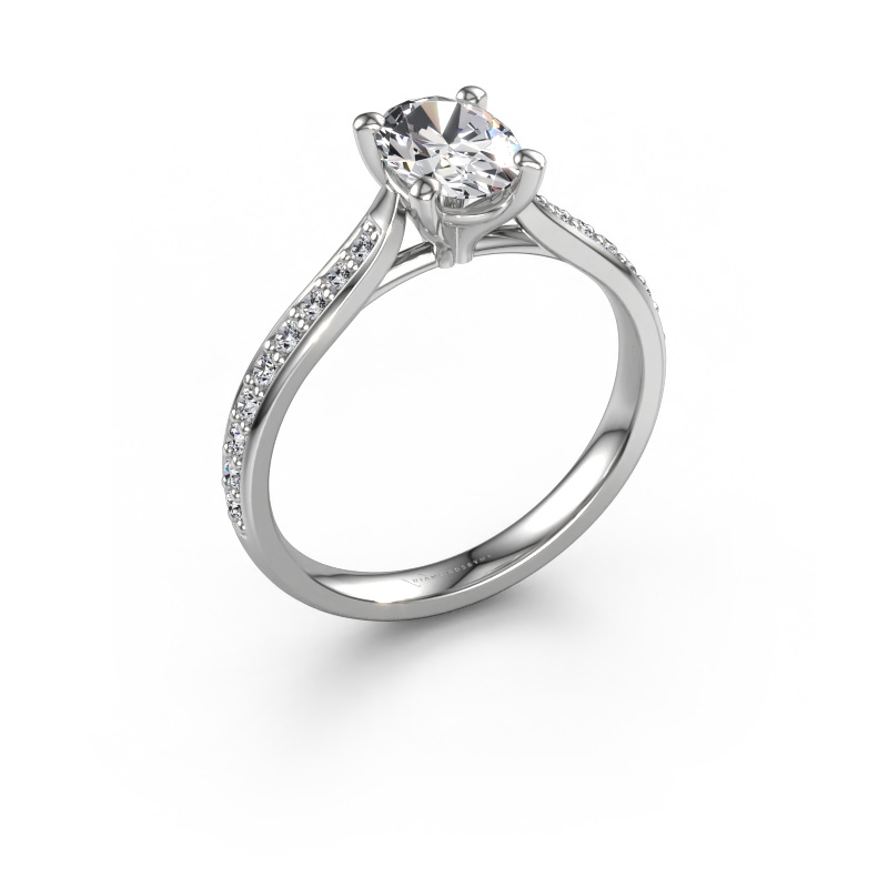 Image of Engagement ring Mignon OVL 2 950 platinum Diamond 1.039 crt