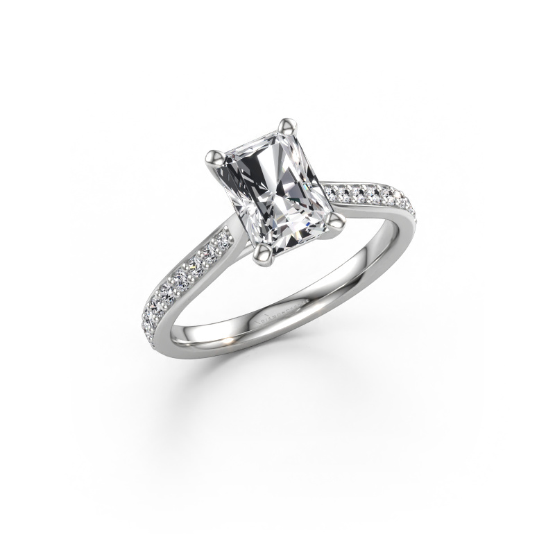 Immagine di Anello di fidanzamento Mignon RAD 2 950 platino Diamante lab grown 1.739 crt