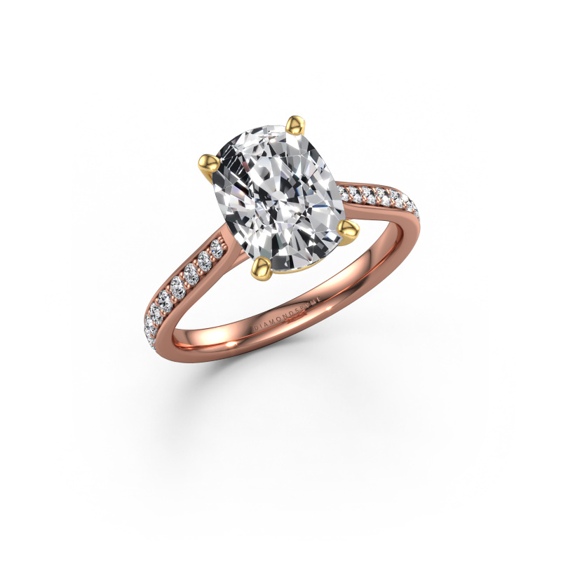 Image of Engagement ring Mignon CSH 2 585 rose gold Lab-grown diamond 2.739 crt