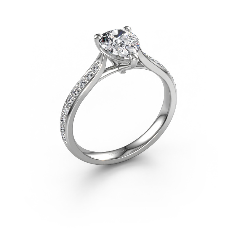 Image de Bague de fiançailles Mignon PER 2 950 platine Diamant synthétique 1.739 crt