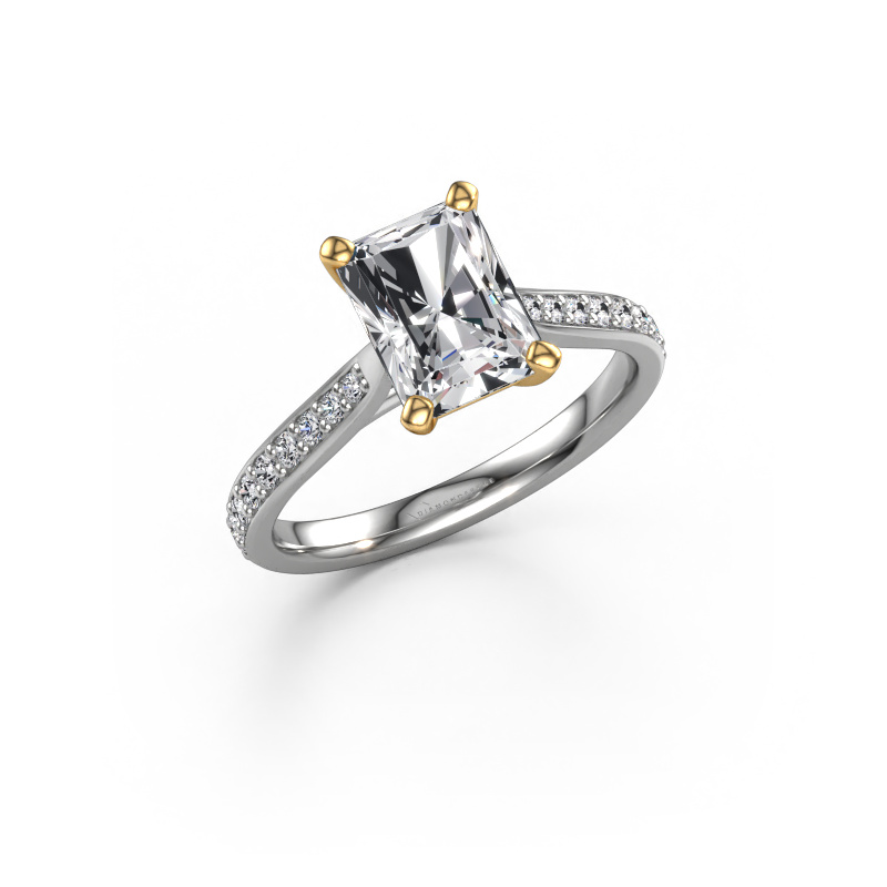 Bild von Verlobungsring Mignon RAD 2 585 Weißgold Custom diamant 8x6 mm
