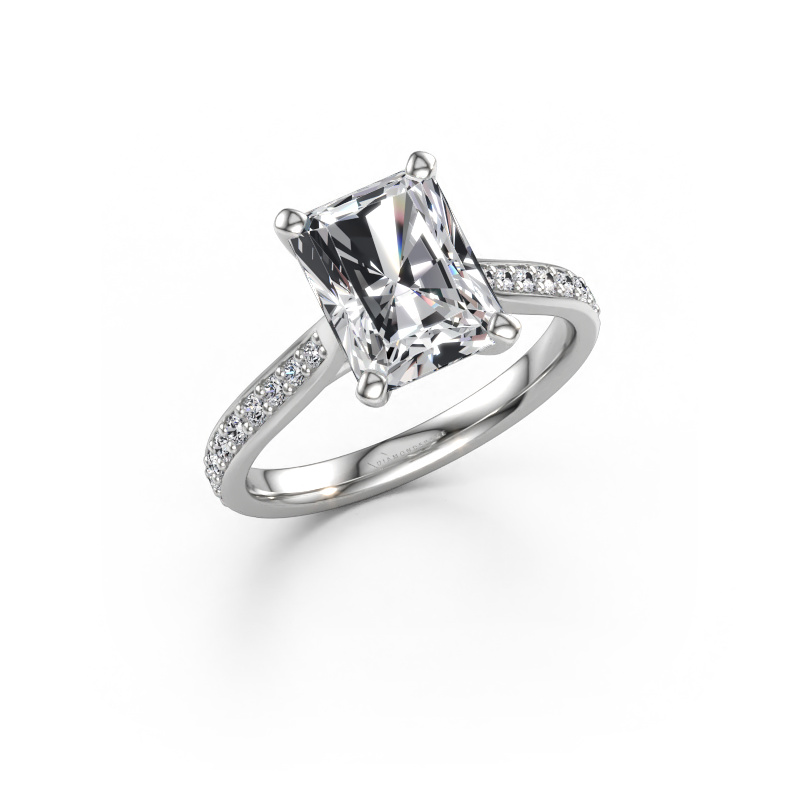 Immagine di Anello di fidanzamento Mignon RAD 2 950 platino Diamante 2.739 crt