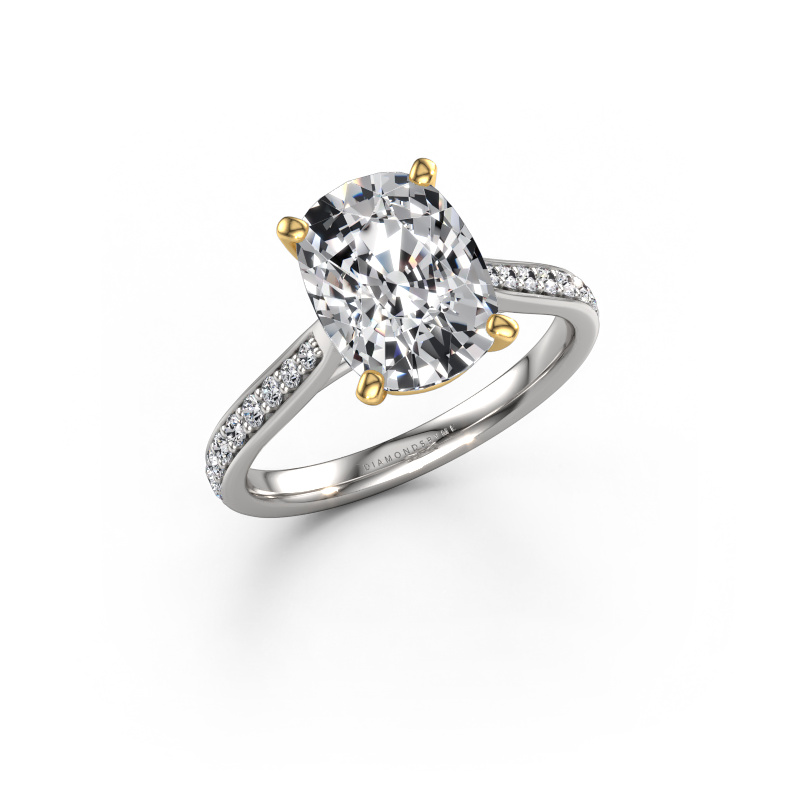 Image of Engagement ring Mignon CSH 2 585 white gold Lab-grown diamond 3.239 crt