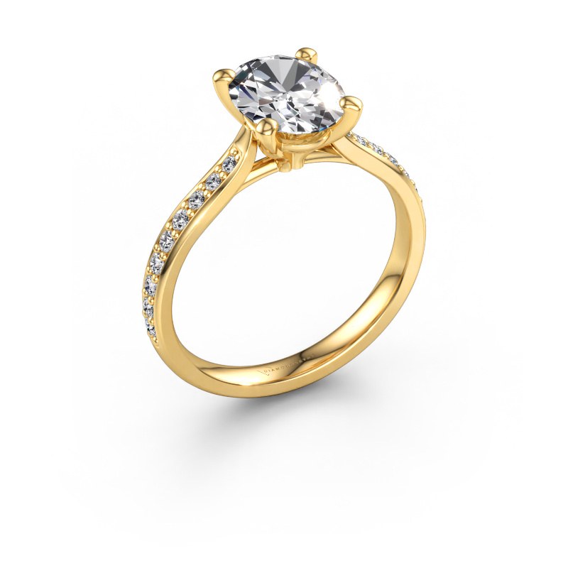Immagine di Anello di fidanzamento Mignon OVL 2 585 oro Diamante 2.039 crt