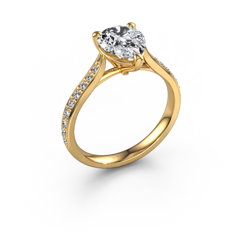Image of Engagement ring Mignon PER 2 585 gold Lab grown diamond 2.339 crt