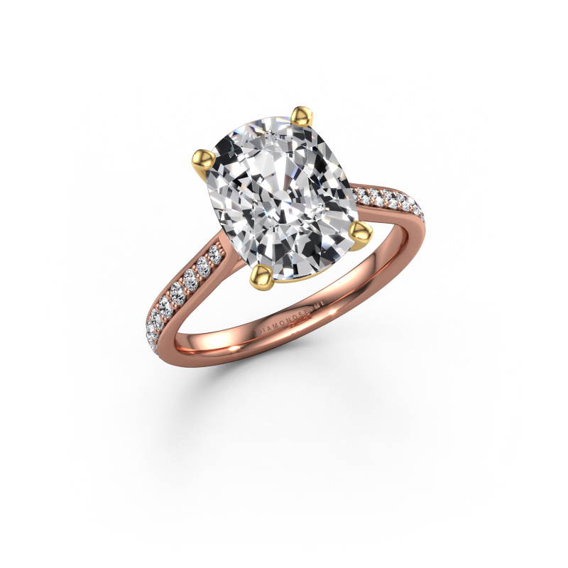 Image of Engagement ring Mignon CSH 2 585 rose gold Lab-grown diamond 3.739 crt