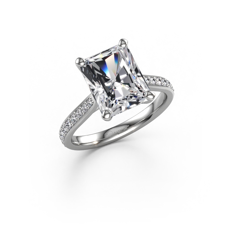 Bild von Verlobungsring Mignon RAD 2 950 Platin Lab-grown Diamant 3.739 crt