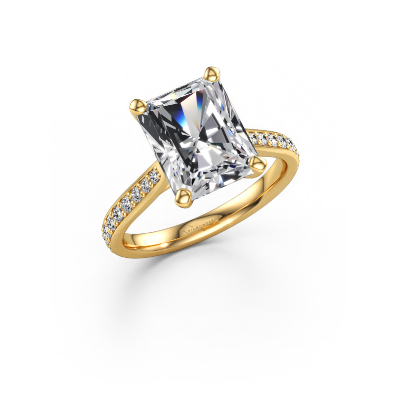 Bild av Förlovningsring Mignon RAD 2 585 gult guld Labbodlad diamant 3.739 crt